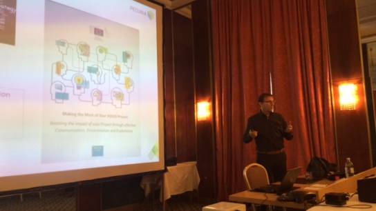 Day 2: Jörg Scherer (EURICE) raising awareness regarding the exploitation of project results during the Capacity Building Seminar